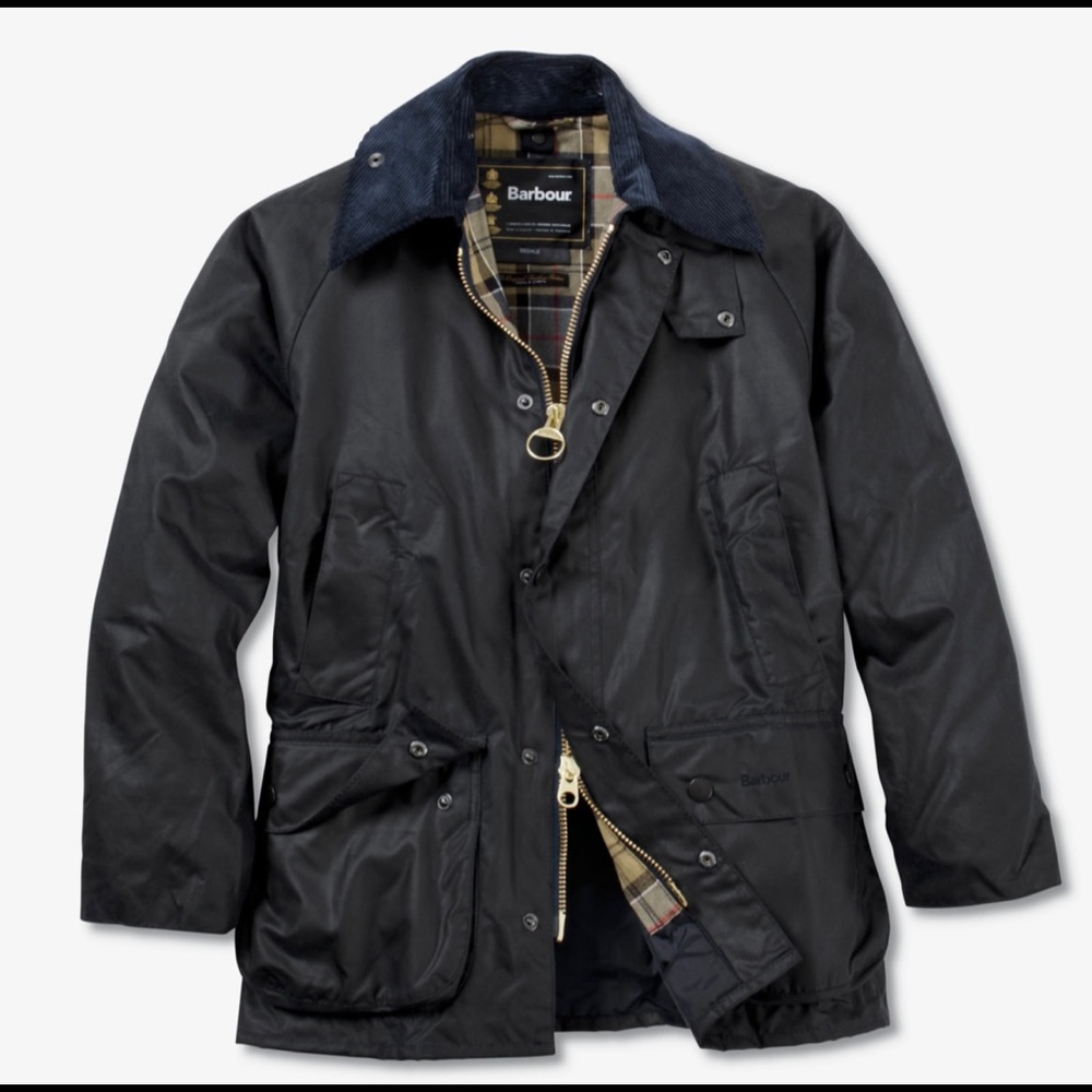 Mens Barbour Bedale Jacket Navy